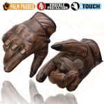 Milwaukee Leather MG7514 Men’s Brown Leather with Gel Palm Motorcycle Gloves W/ Protective Knuckle - Image 8
