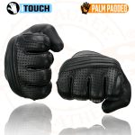 Milwaukee Leather MG7516 Men’s Black Leather ‘I – Touchscreen Compatible’ Gel Palm Motorcycle Hand Gloves W/ Flex Knuckles - Image 8