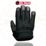 Milwaukee Leather MG7517 Men’s Black Leather Mesh Gel Palm Motorcycle Hand Gloves W/ Rubberized Flex Knuckles - Image 8