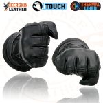 Milwaukee Leather MG7518 Men’s Black Deerskin Gauntlet Motorcycle Hand Gloves w/ i-Touch Screen Tech - Image 9
