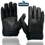 Milwaukee Leather MG7523 Men’s Black Leather Waterproof Cruiser Motorcycle Hand Gloves - Image 8