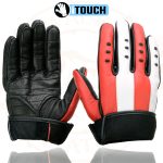 Milwaukee Leather MG7527 Men’s Black Leather i-Touch Screen Compatible Motorcycle Hand Gloves w/ Stars and Stripes - Image 9
