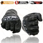 Milwaukee Leather MG7540 Men’s Black Leather Protective Knuckle Racer Motorcycle Gloves W/ Elasticized Reflective Fingers - Image 8