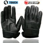 Milwaukee Leather MG7599 Men’s Black Leather Motorcycle Gloves w/ i-Touch Screen and Led Finger Light - Image 10