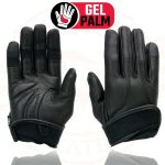 Milwaukee Leather MG7700 Women’s Black Leather Gel Palm Lightweight Motorcycle Hand Gloves W/ Open Wrist Expansion - Image 8