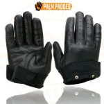 Milwaukee Leather MG7710 Women’s Black Perforated Leather Gel Palm Lightweight Motorcycle Hand Gloves W/ Wrist Loops - Image 8