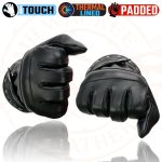 Milwaukee Leather MG7755 Women’s Black Leather ‘I – Touchscreen Compatible’ Thermal Lined Motorcycle Gloves W/ Gel Palm - Image 8