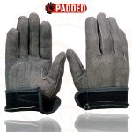 Milwaukee Leather MG7760 Women’s Distressed Grey Leather Gel Palm Motorcycle Hand Gloves W/ Stylish ‘Wrist Detailing’ - Image 8