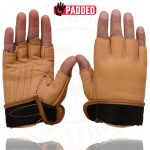 Milwaukee Leather MG7761 Women’s Saddle Leather Gel Palm Fingerless Motorcycle Hand Gloves W/ Stylish ‘Wrist Detailing’ - Image 8