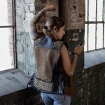 Milwaukee Leather Women’s MLL4509 Smoocher Two Tone Crazy Horse Brown and Black Leather Club Style Motorcycle Vest - Image 8