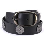 Milwaukee Leather MP7111 Men’s Black Premium Leather 1.5 Inch Wide Belt with 12 Gauge Shell Emblems - Image 8
