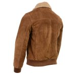 Milwaukee Leather Vintage SFM1818 Men’s Classic Beige Suede Leather Fashion Coat Jacket w/ Front Zipper Closure - Image 7