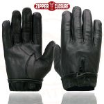 Milwaukee Leather SH226D Men’s Black Unlined Leather Lightweight Motorcycle Hand Gloves W/ Wrist Zipper Closure - Image 8