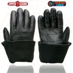 Milwaukee Leather Men’s Gauntlet Motorcycle Hand Gloves-Black Leather Thermal Lined with Conchos on Cuff- SH238 - Image 8