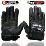 Milwaukee Leather SH298 Men’s Black Perforated Leather Racing Motorcycle Gloves w/ Padded Fingers - Image 8