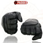Milwaukee Leather SH451 Men’s Black Leather Gauntlet Racing Motorcycle Hand Gloves with Wrist and Knuckle Padding Protection - Image 8