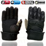 Milwaukee Leather SH814 Men’s Black Leather Waterproof Gauntlet Motorcycle Gloves w/ Textile and Leather - Image 9