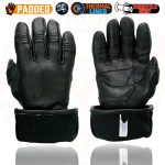 Milwaukee Leather SH852 Men’s USA Deerskin Black Leather Gauntlet Motorcycle Thermal Lined Gloves - Image 9