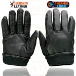 Milwaukee Leather SH858 Men’s Thermal Lined USA Deerskin Black Leather Motorcycle Gloves w/ Cinch Wrist Closure - Image 8