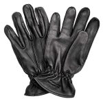 Z1R Men’s Black Premium Deerskin Leather Motorcycle Riders Gloves w/ Cinch Wrist Closure - Image 8