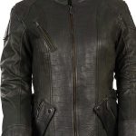 Milwaukee Leather MLL2560 Women’s Black 3/4 Length Gator Embossed Leather Jacket - Image 5