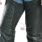 Milwaukee Leather LKM5722 Men’s Black Premium Leather Dual Comfort Motorcycle Biker Rider Chaps - Image 6