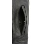 Men’s Premium Cowhide Leather Club Style Motorcycle Biker Riding Vest BZ6410 - Image 8