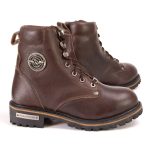 Milwaukee Leather Women’s Dark Brown Leather Outdoors Lace-Up Boots for Bikers Casual MBL9308 - Image 9