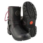 Milwaukee Leather MBL9318 Women’s Black Leather Harness Zip-Up Motorcycle Rider Boots w/ Pink Back Laces - Image 10