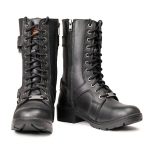 Milwaukee Leather Women’s Premium Leather Motorcycle Riding Boots – Lace-To-Toe Harness – Zipper Closure – MBL9391 - Image 10