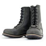 Milwaukee Leather MBM9065 Men’s Antique Black Lace-Up High-Rise Boots - Image 8