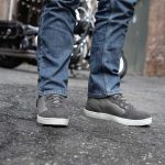 Milwaukee Leather MBM9117 Men’s Dark Grey Suede and Grey Canvas Street Riding Shoes w/ Dual Closure/Ankle Support - Image 9