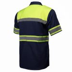 MMMCC Men’s Safeway Green/BlueMechanic Rider Ready Shirt w/ Reflective Strip MDM11614 - Image 10