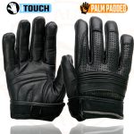 Milwaukee Leather MG7516 Men’s Black Leather ‘I – Touchscreen Compatible’ Gel Palm Motorcycle Hand Gloves W/ Flex Knuckles - Image 9