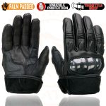 Milwaukee Leather MG7540 Men’s Black Leather Protective Knuckle Racer Motorcycle Gloves W/ Elasticized Reflective Fingers - Image 9