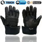 Milwaukee Leather MG7550 Men’s Black Cowhide Leather Gauntlet Motorcycle Hand Gloves w/ X-Long Cuff i-Touch Screen Waterproof - Image 10