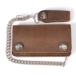 Milwaukee Leather MLW7802 Men’s Classic Black Leather Chrome Snap Button Biker Wallet with Steel Chain - Image 7