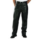 Milwaukee Leather LKM5718 Men’s Classic Black Loose Fitted Motorcycle Casual Leather Biker Pants - Image 2