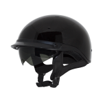 ZOX ST-235A ‘Roadster DDV’ Gloss Black Motorcycle Half Helmet - Image 2