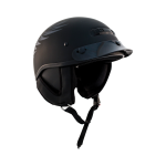 ZOX ST-225B ‘Alto Custom’ Eagle Silver Motorcycle Half Helmet - Image 3