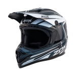 ZOX ST-1561C ‘Rush Jr’ Dark Silver Youth Motocross Helmet