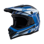 ZOX ST-1561C ‘Rush Jr’ Lucid Blue Youth Motocross Helmet