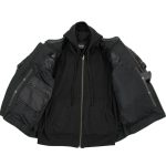 Milwaukee Leather Men’s Futile CE Armored Leather Motorcycle Jacket w/ Hoodie Liner, Reflective Skull – LKM17016 - Image 9