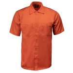 Milwaukee Leather MDM11686 Men’s OrangeButton-Up Heavy-Duty Work Shirt – Classic Mechanic Shirt w/ Pockets - Image 11