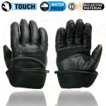 Milwaukee Leather MG7551 Men’s Black Cowhide Leather Gauntlet Motorcycle Hand Gloves W/ i-Touch Screen and Waterproof - Image 11