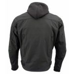 Milwaukee Leather Men’s Flight 1300D Nylon Motorcycle Jacket with CE Armor and Removable Hoodie – MPM17017 - Image 11