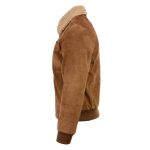 Milwaukee Leather Vintage SFM1818 Men’s Classic Beige Suede Leather Fashion Coat Jacket w/ Front Zipper Closure - Image 9