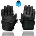 Milwaukee Leather SH294 Men’s Black Leather Waterproof Gauntlet Gloves with Stretch Knuckles - Image 10