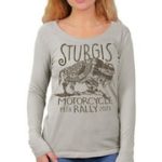 Hot Leathers SPL3839 Women’s 2023 Sturgis Buffalo Symbol Long Sleeve Shirt - Image 3
