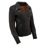 Milwaukee Leather MLL2525 Women’s Black Leather Lightweight Lace to Lace Jacket - Image 15